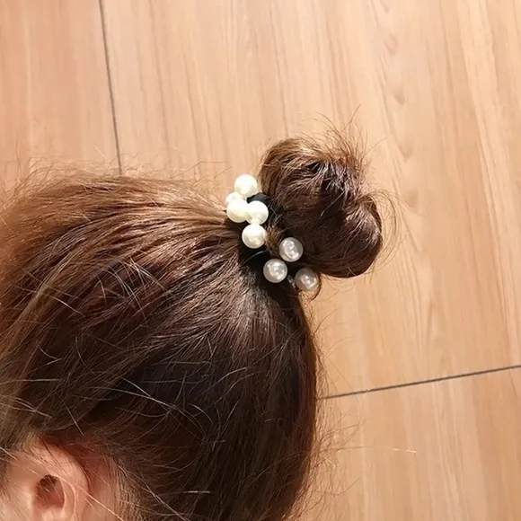 1PC Elegant Faux Pearl Hair Ties - Picture 6 of 7